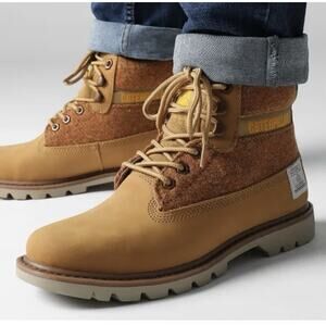 NEW CAT Caterpillar Colorado 2.0 Harris Tweed Boots Leather Wmns 6.5 / Mens 4.5